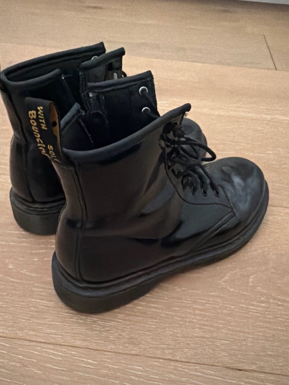 Dr. Martens Black Leather Zip-Up Ankle Boots
